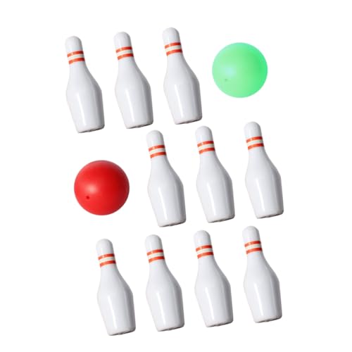 CHICAMPERA 1 Satz Bowlingkugel Mini Bowlingkugel Für Drinnen Schaum Bowlingkegel Für Kleine Bowlingkegel Party Kleine Bowlingkugeln Kleine Kegelbahn Desktop-Bowling Pp von CHICAMPERA