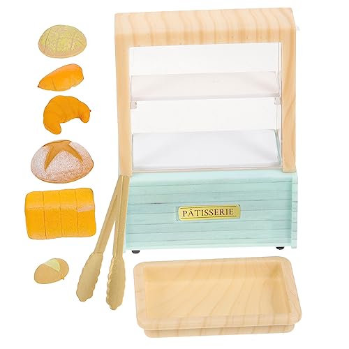 CHICAMPERA 1satz Miniatur-bäckerei Schrank Mit Kuchen-Display Realistische Miniatur-Dekoration Für Puppenhäuser Kreatives Zubehör Für Küche Aus Farbenfroh Und Ansprechend von CHICAMPERA