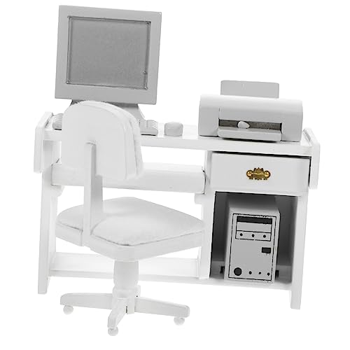 CHICAMPERA 1 Satz Büro Dekoration mit Schreibtisch Computer und Zubehör Holzspielzeug für Kreativität und Geschicklichkeit CHICAMPERA 1 Satz Büro Dekoration mit Schreibtisch Computer und Zubehör Holzspielzeug für Kreativität und Geschicklichkeit von CHICAMPERA