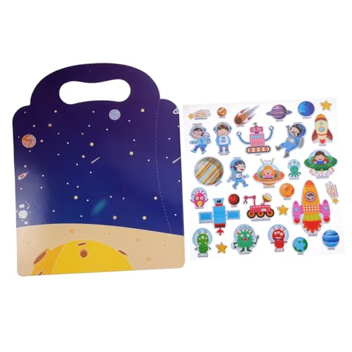 CHICAMPERA 1 Satz DIY Stickerbuch für Interaktives Pädagogisches mit Ablösbaren Aufklebern für Kreatives Gestalten für Fenster Wände und Mehr von CHICAMPERA