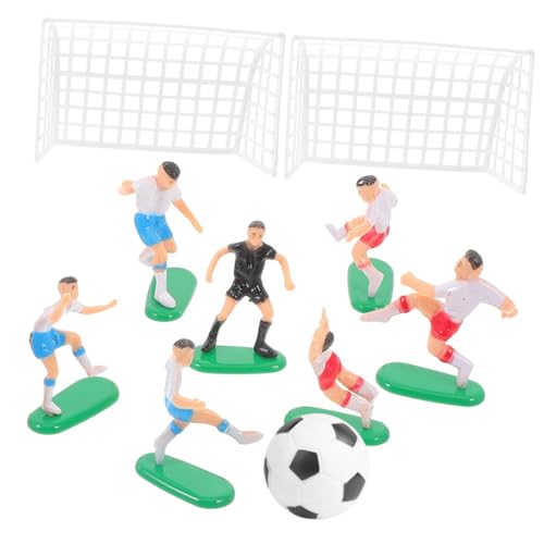 CHICAMPERA 1 Satz Fußball Torten Dekoration Miniatur Fußball Figuren und Landschaftsdeko für Geburtstagsfeiern Einfache Anwendung für Fußballfans und Sportpartys von CHICAMPERA