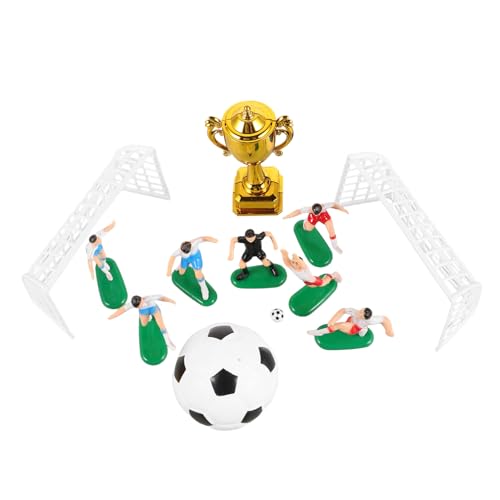 CHICAMPERA 1 Satz Fußballmodell Trophäe Fußball-Kuchenaufsatz für Jungen Tortendekoration Fußball Fußballdekorationen Fußballgeburtstagsfeier liefert Fußball-Topper Plastik Wiederverwendbar von CHICAMPERA
