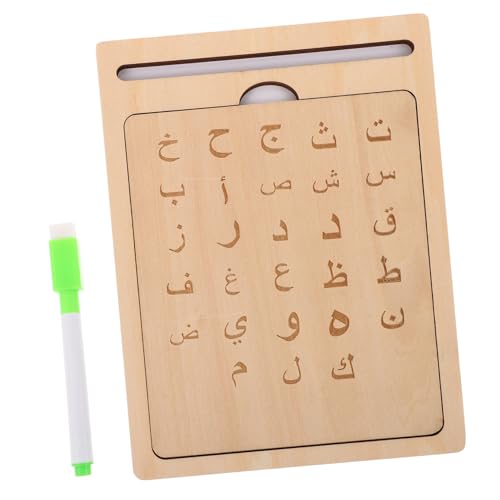 CHICAMPERA 1 Satz Holzschreibtafel für Arabische Alphabet Montessori Lernspielzeug für Kleinkinder Interaktive Schreibhilfe aus Naturholz Sprachfähigkeiten und Alphabetkenntnisse CHICAMPERA 1 Satz Holzschreibtafel für Arabische Alphabet Montessori Lernspielzeug für Kleinkinder Interaktive Schreibhilfe aus Naturholz Sprachfähigkeiten und Alphabetkenntnisse von CHICAMPERA