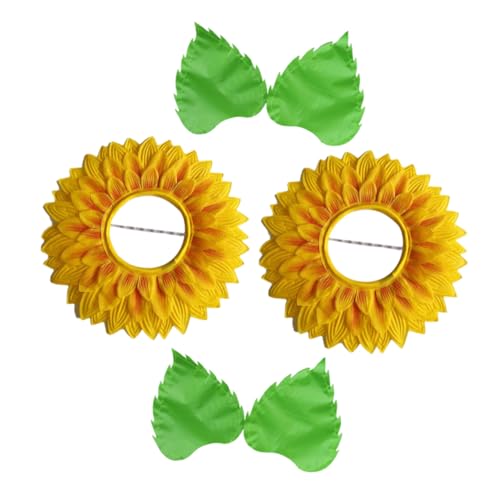 CHICAMPERA 1 Satz Kopfschmuck aus Sonnenblumen Blumen Kostüm Kopfbedeckung Party-Kopfschmuck Cosplay Kostüm Kopfbedeckung Festival Haarzubehör Blumenkopfschmuck Seidentuch CHICAMPERA 1 Satz Kopfschmuck aus Sonnenblumen Blumen Kostüm Kopfbedeckung Party-Kopfschmuck Cosplay Kostüm Kopfbedeckung Festival Haarzubehör Blumenkopfschmuck Seidentuch von CHICAMPERA