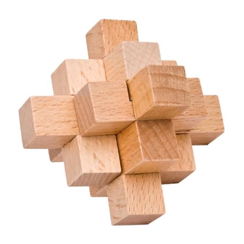 CHICAMPERA 1 Satz Kreatives Holzspielzeug Set Teiliges Lu Ban Puzzle für und Fördert Intelligenz Geschicklichkeit und DIY für Partys und Freizeit von CHICAMPERA