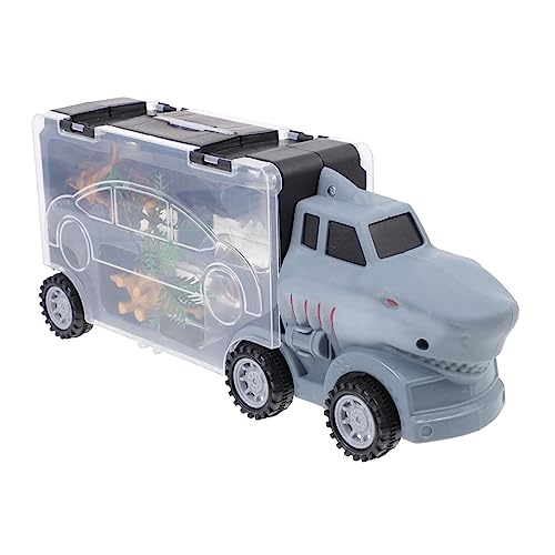 CHICAMPERA 1 Satz Lastwagen mit Dinosaurier Modellen Shark Geformter Transport Truck Abnehmbare Box Fördert Kreativität und Interaktion für Jungen und Jahren CHICAMPERA 1 Satz Lastwagen mit Dinosaurier Modellen Shark Geformter Transport Truck Abnehmbare Box Fördert Kreativität und Interaktion für Jungen und Jahren von CHICAMPERA