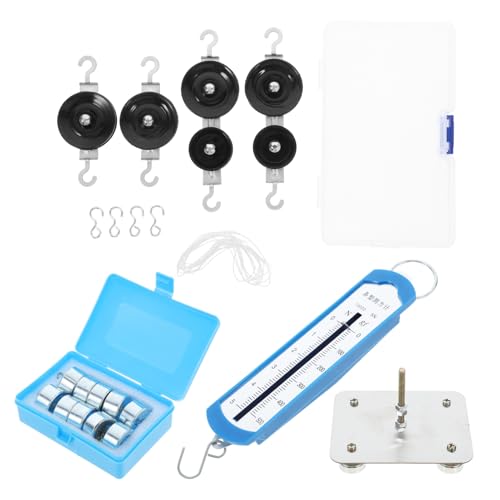CHICAMPERA 1 Satz Magnetische Pulley Block Sets mit Kraftmessgerät für Unterricht der Mittelstufe Gewichten und Magnetischem Metallbasis CHICAMPERA 1 Satz Magnetische Pulley Block Sets mit Kraftmessgerät für Unterricht der Mittelstufe Gewichten und Magnetischem Metallbasis von CHICAMPERA