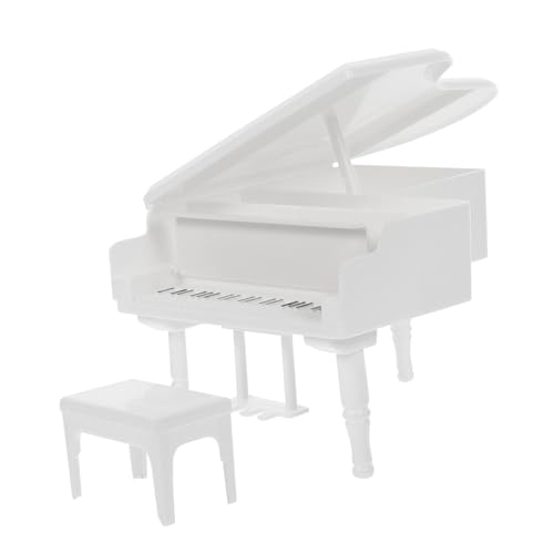 CHICAMPERA 1 Satz Mini-Klavier-Ornament winziges Klavier Dekoration Instrumente Puppenhaus-Miniatur-Szenenmodell -Klavier Zubehör für Puppenhäuser Puppenhausmöbel Mini-Hausklavier Weiß CHICAMPERA 1 Satz Mini-Klavier-Ornament winziges Klavier Dekoration Instrumente Puppenhaus-Miniatur-Szenenmodell -Klavier Zubehör für Puppenhäuser Puppenhausmöbel Mini-Hausklavier Weiß von CHICAMPERA