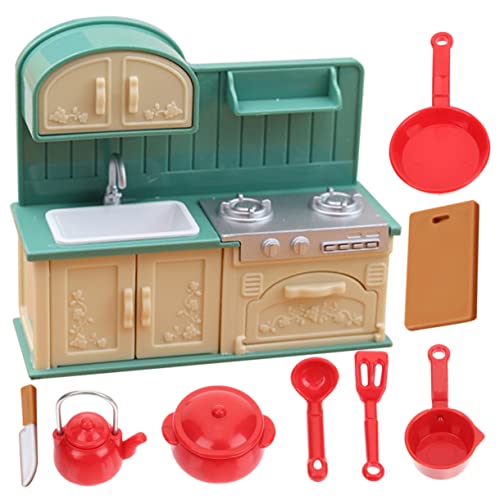 CHICAMPERA 1 Satz Mini Küchenmodell Miniatur-Kochgerät Miniatur -Szenenzubehör Puppenhauszubehör, Rollenspielmöbel, Küchenzubehör für Puppenstuben Mini-Hausküchenwerkzeug Plastik von CHICAMPERA