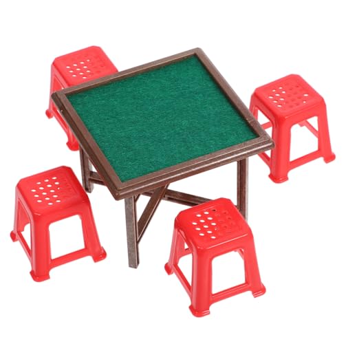 CHICAMPERA 1 Satz Mini Mahjong Tisch und Stuhl für Puppenhaus Miniaturen winzig drinnen deko Miniaturstühle Miniaturtisch Mini-Mahjong-Stühle Puppenzubehör Miniaturmöbel Mini-Stühle gefühlt CHICAMPERA 1 Satz Mini Mahjong Tisch und Stuhl für Puppenhaus Miniaturen winzig drinnen deko Miniaturstühle Miniaturtisch Mini-Mahjong-Stühle Puppenzubehör Miniaturmöbel Mini-Stühle gefühlt von CHICAMPERA