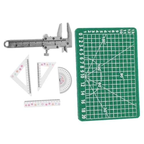 CHICAMPERA 1satz Miniatur Lineal Modell Mit Schneidematte Zubehör Für Miniaturräume Puppenhäuser Und Fotografie-Requisiten Langlebig Und Leicht von CHICAMPERA