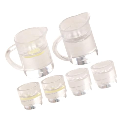 CHICAMPERA 1 Satz Mini - -Modell Wasser isoliert mit Mini-Küchenutensilien Mini-Getränke Plastik von CHICAMPERA