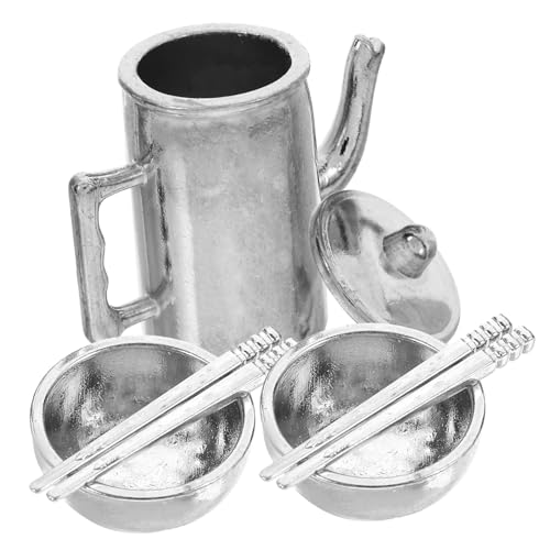 CHICAMPERA 1 Satz Mini -tabellengeschirr Ornamente Besteck Mini Wasserkocher Puppenhaus Geschirrset Home Mini Geschirr Dekoration Miniatur-puppengeschirr Mini -schüssel Silber Eisen CHICAMPERA 1 Satz Mini -tabellengeschirr Ornamente Besteck Mini Wasserkocher Puppenhaus Geschirrset Home Mini Geschirr Dekoration Miniatur-puppengeschirr Mini -schüssel Silber Eisen von CHICAMPERA