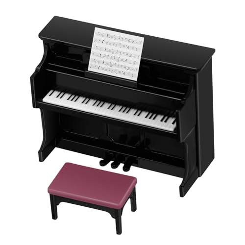 CHICAMPERA 1 Satz Miniatur Klavier mit Hocker für Puppenhaus Dekoration für Kreative Szenen und DIY Projekte Leicht und Handlich Traditionelles Design Perfektes für Modellliebhaber CHICAMPERA 1 Satz Miniatur Klavier mit Hocker für Puppenhaus Dekoration für Kreative Szenen und DIY Projekte Leicht und Handlich Traditionelles Design Perfektes für Modellliebhaber von CHICAMPERA