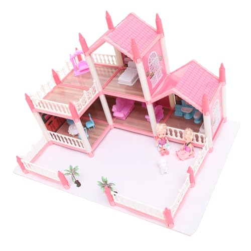 CHICAMPERA 1 Satz Prinzessin Castle Mini Dollhouse Models Kit Miniaturgebäudekits simuliertes Villenspielzeug Miniaturhaus Kit Puppenhaus-Puzzle zusammenbauen Plastik Rosa CHICAMPERA 1 Satz Prinzessin Castle Mini Dollhouse Models Kit Miniaturgebäudekits simuliertes Villenspielzeug Miniaturhaus Kit Puppenhaus-Puzzle zusammenbauen Plastik Rosa von CHICAMPERA