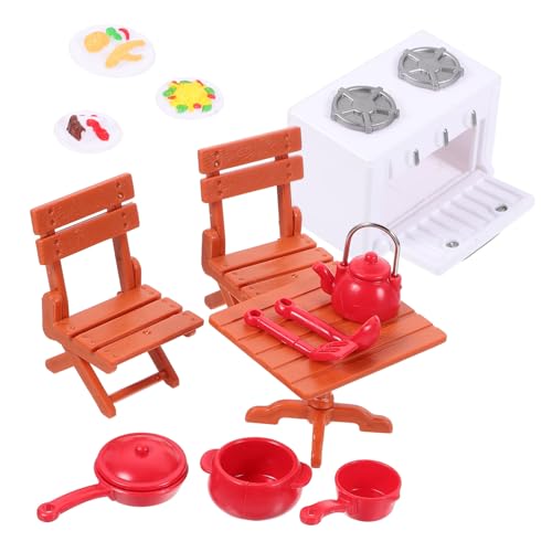 CHICAMPERA 1 Satz Puppenhaus-spielzeugset Küchengeräte Küchenutensilien Mini Backofen Miniatur-kochgerät Küchenspielzeug Mini-küchenversorgung Mini-hausbedarf Mini-küchenmodell Plastik von CHICAMPERA