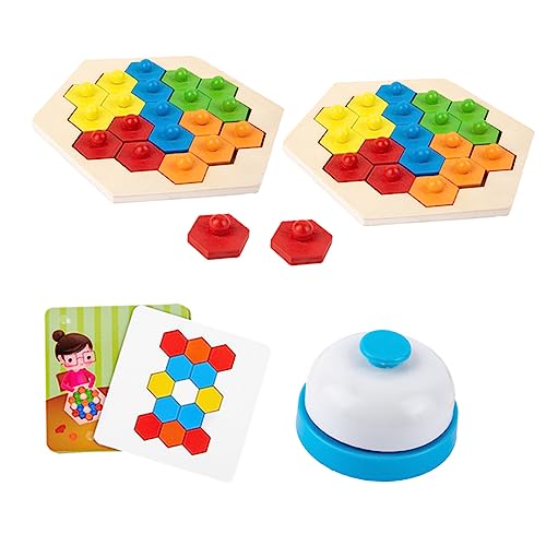 CHICAMPERA 1 Satz Puzzle- Für Aus Holzblöcken Rätsel Zum Frühen Lernen Eltern-Kind-interaktionsspielzeug Puzzlespielzeug Sechseck-Puzzle Hölzern CHICAMPERA 1 Satz Puzzle- Für Aus Holzblöcken Rätsel Zum Frühen Lernen Eltern-Kind-interaktionsspielzeug Puzzlespielzeug Sechseck-Puzzle Hölzern von CHICAMPERA