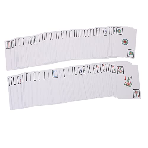 CHICAMPERA 1 Satz Reise Mahjong Karten Tragbare Mahjong Spielkarten Leicht und Kompakt für Zuhause Partys und Ausflüge Kreatives Zubehör von CHICAMPERA