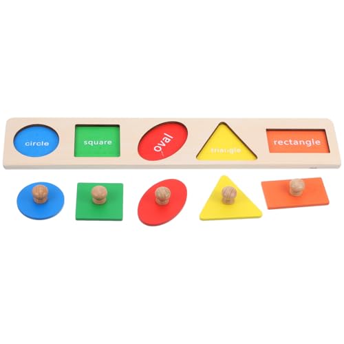 CHICAMPERA 1 Satz Teiliges Holz Puzzle für Kleinkinder Geometrisches Lernspielzeug mit Großen Knöpfen Feinmotorik und Kognitiven Fähigkeiten für Frühkindliche Bildung und Sensorische CHICAMPERA 1 Satz Teiliges Holz Puzzle für Kleinkinder Geometrisches Lernspielzeug mit Großen Knöpfen Feinmotorik und Kognitiven Fähigkeiten für Frühkindliche Bildung und Sensorische von CHICAMPERA