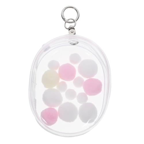CHICAMPERA 1 Satz Transparente PVC Puppenaufbewahrungstasche Multifunktionale Mini Doll Container mit Praktischem Tragegriff für Kleine Puppen und Puppenzubehör Leicht und Zufällige Farbe von CHICAMPERA