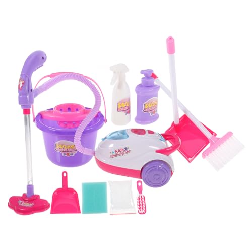 CHICAMPERA 1 Set 11 Teiliges Simulations Staubsauger Für Kleinkinder Staubsauger Echtes Staubsauger Für Roter Kunststoff Zufällige Farbe von CHICAMPERA