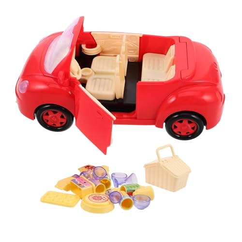 CHICAMPERA 1 Set Family Picknick Van Spielzeug Mit Miniatur -Picknick- Und Simulationsgeschirr Für Das Spielen Von Cartoon -picknickspielerei von CHICAMPERA