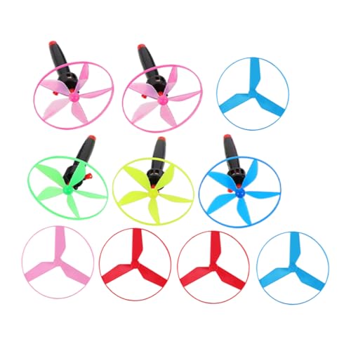 CHICAMPERA 1 Set Fliegende Untertassen Fliegende Scheibe Untertassen Werfer Für Fliegende Scheibe Hubschrauber Propeller Outdoor Fliegende Scheibe Untertasse von CHICAMPERA