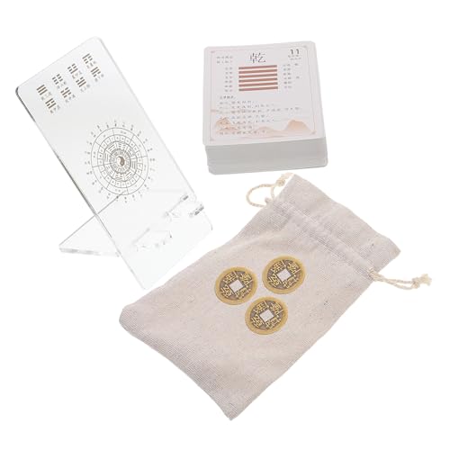 CHICAMPERA 1 Set I-ging-wahrsagekarten Für Anfänger, 64 Hexagramme, Orakelkarten, Alte Chinesische Wahrsagekarten, Traditionelle I-ging-papierkarten Zum Sammeln CHICAMPERA 1 Set I-ging-wahrsagekarten Für Anfänger, 64 Hexagramme, Orakelkarten, Alte Chinesische Wahrsagekarten, Traditionelle I-ging-papierkarten Zum Sammeln von CHICAMPERA