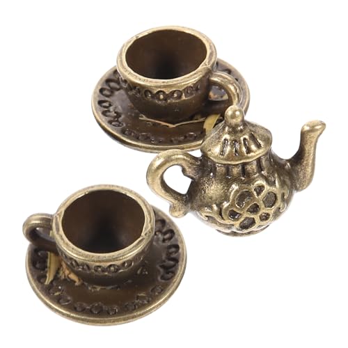 CHICAMPERA 1 Set Mini Aus Metall Serie Miniatur Staubmöbel Dekoration Staubspielzeug Puppenhaus Heimzimmer Küche Getränke Mikro Einrichtungsmarken DIY Puppen Puppenhaus von CHICAMPERA