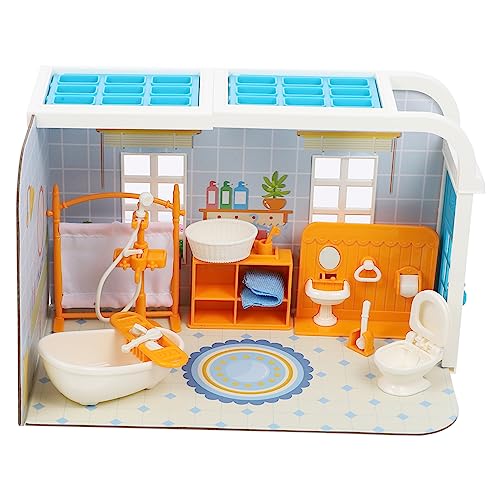 CHICAMPERA 1 Set Mini Szenenmodell Babypuppenzubehör Mini Hausdekoration Mini Puppenhauszubehör Miniatur Zimmerbausatz Mini Toilettensitze Mini Möbel Mini Hausmöbel Aus Kunststoff von CHICAMPERA
