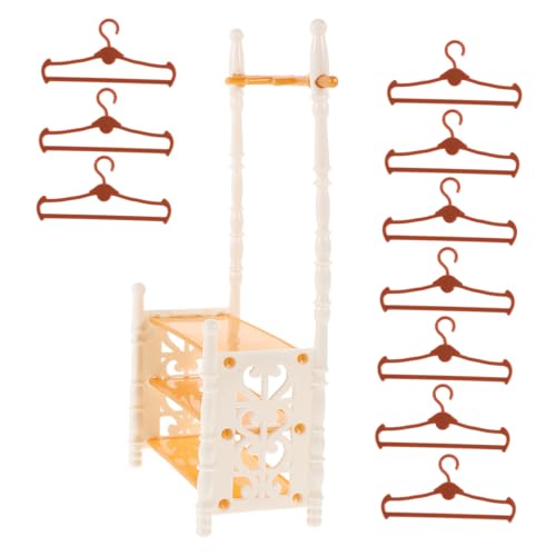 CHICAMPERA 1 Set Puppe Kleiderständer Mit Puppen Kleiderbügel Puppe Kleidung Lagerung Rack Baby Dusche Liefert von CHICAMPERA