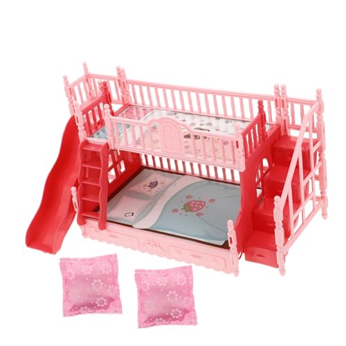 CHICAMPERA 1 Set Puppen - doppelbett - Set Für Mädchen, Dekorative Puppenhausmöbel, Puppen - schlafzimmermöbel, Miniatur - puppenbett, Miniaturbett, Mini - Bett - Modell von CHICAMPERA