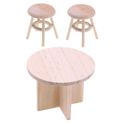 CHICAMPERA 1 Set Puppenhausmöbel Mini Stühle Puppenhausküchenmodell Moderne Puppenhausmöbel Kleine Puppenhausmöbel Mini Tisch Miniatur Puppenhausmöbel Holz Beige CHICAMPERA 1 Set Puppenhausmöbel Mini Stühle Puppenhausküchenmodell Moderne Puppenhausmöbel Kleine Puppenhausmöbel Mini Tisch Miniatur Puppenhausmöbel Holz Beige von CHICAMPERA