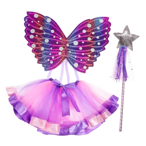 CHICAMPERA 1 Set Schmetterling Kostüm Für Mädchen Dress Up Kleidung Fee Flügel Mädchen Tutu Elf Flügel Schmetterling Kostüm Zubehör CHICAMPERA 1 Set Schmetterling Kostüm Für Mädchen Dress Up Kleidung Fee Flügel Mädchen Tutu Elf Flügel Schmetterling Kostüm Zubehör von CHICAMPERA