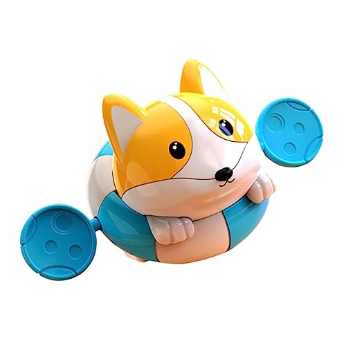CHICAMPERA 1 Stück Corgi Badespielzeug für Junge Mädchen Niedliches Badewannenspielzeug für Kleinkinder für Fröhlichen Badespaß Mechanisch und Batteriefrei Emotionen von CHICAMPERA