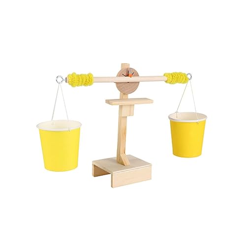 CHICAMPERA 1 Stück DIY Holz Gleichgewichtsskala für Wissenschaftliches Balancespiel Hand Augen Koordination und Mechanischem Interesse Geeignet Ab Monaten von CHICAMPERA
