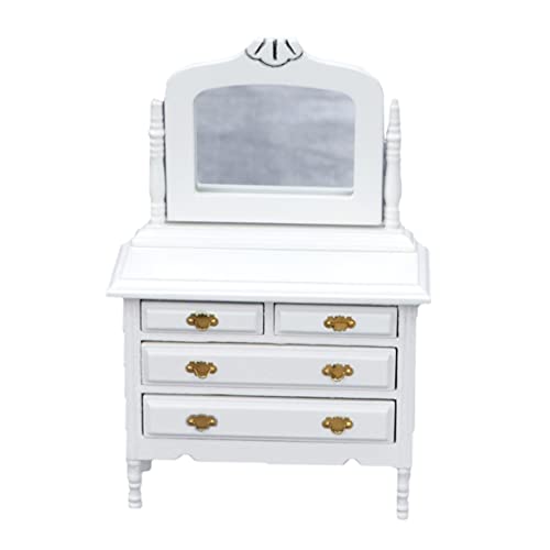 CHICAMPERA 1 Stück Kommode Modell Mini Puppe holzmöbel Dollhouse Furniture Kleines Hausdekor Kleiner Schminktisch Kleiner Schminktisch hölzern Weiß CHICAMPERA 1 Stück Kommode Modell Mini Puppe holzmöbel Dollhouse Furniture Kleines Hausdekor Kleiner Schminktisch Kleiner Schminktisch hölzern Weiß von CHICAMPERA