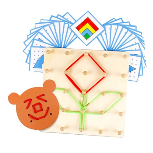 CHICAMPERA 1 Stück Lehrinstrument Puzzle rätselbuch laubsägen für rätsel für peg Board Puzzle für kinderpuzzle Nagelbrett-Set Nagelplatte aus Holz CHICAMPERA 1 Stück Lehrinstrument Puzzle rätselbuch laubsägen für rätsel für peg Board Puzzle für kinderpuzzle Nagelbrett-Set Nagelplatte aus Holz von CHICAMPERA