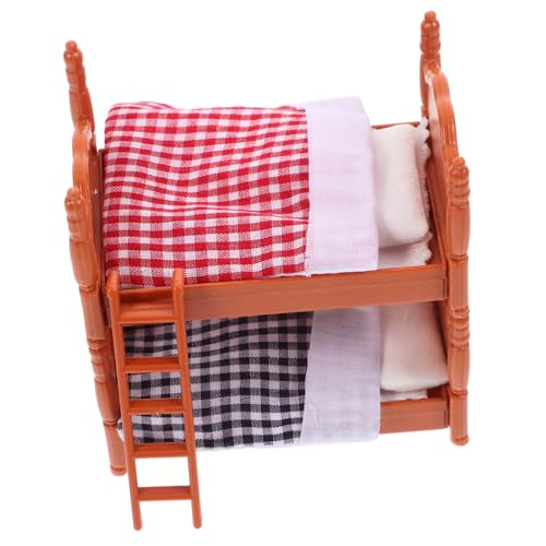 CHICAMPERA 1 Stück Mini-Schlafzimmerbett Schlafzimmer realistisch Mini-Doppelbetten Miniatur-Etagenbetten Koje Puppenbett Miniatur Miniatur-Puppenhaus Bett Puppenhaus Mini-Minibett PVC CHICAMPERA 1 Stück Mini-Schlafzimmerbett Schlafzimmer realistisch Mini-Doppelbetten Miniatur-Etagenbetten Koje Puppenbett Miniatur Miniatur-Puppenhaus Bett Puppenhaus Mini-Minibett PVC von CHICAMPERA
