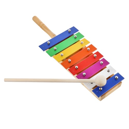 CHICAMPERA 1 Stück Siebenfarbiges Banjo Aus Aluminium Schlaginstrumente Instrumente Der Frühkindlichen Bildung Holzpercussion Schlagwerk Aus Holz Hölzern Colorful von CHICAMPERA
