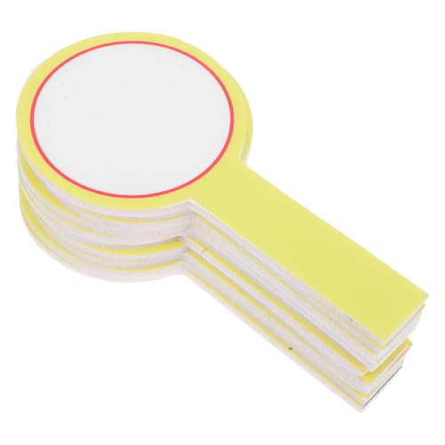 CHICAMPERA 10 Stück Auktionspaddel Whiteboard-Paddel kleine trocken abwischbare Tafeln Handpaddel tragbares Whiteboard trocken abwischbares Paddelbrett Plastik Yellow CHICAMPERA 10 Stück Auktionspaddel Whiteboard-Paddel kleine trocken abwischbare Tafeln Handpaddel tragbares Whiteboard trocken abwischbares Paddelbrett Plastik Yellow von CHICAMPERA