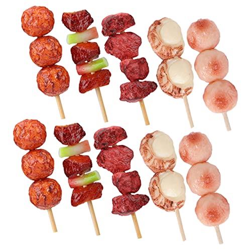 CHICAMPERA 10 Stück Barbecue -spießspielzeuge Grillspielzeug-Essen Grill-spielspielzeug Grillgutmodell Grillgut-Requisite Kochmodelle Für Lebensmittel Lebensechtes Kunstfleischmodell PVC CHICAMPERA 10 Stück Barbecue -spießspielzeuge Grillspielzeug-Essen Grill-spielspielzeug Grillgutmodell Grillgut-Requisite Kochmodelle Für Lebensmittel Lebensechtes Kunstfleischmodell PVC von CHICAMPERA