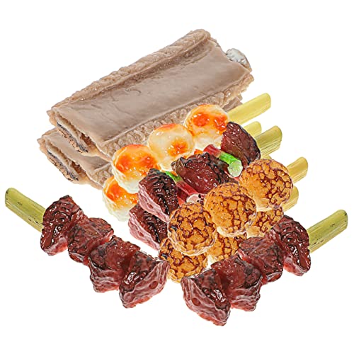 CHICAMPERA 10 Stück Barbecue -spießspielzeuge Simuliertes Grillgut BBQ Spießt Auf Realistisches Spielfutter Küchenspielspielzeug Grillspieß Simulierter Barbecue -Grill Grillwerkzeuge PVC CHICAMPERA 10 Stück Barbecue -spießspielzeuge Simuliertes Grillgut BBQ Spießt Auf Realistisches Spielfutter Küchenspielspielzeug Grillspieß Simulierter Barbecue -Grill Grillwerkzeuge PVC von CHICAMPERA