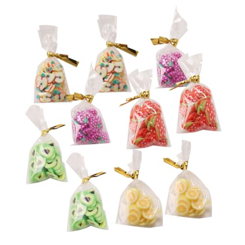 CHICAMPERA 10 Stück Candy Snacks Miniaturen, Figuren, Essen Mini- Miniatur-Food-Spielmodell Tell dir vor, zu Lebensmittel-Rollenspielspielzeug Gummi von CHICAMPERA