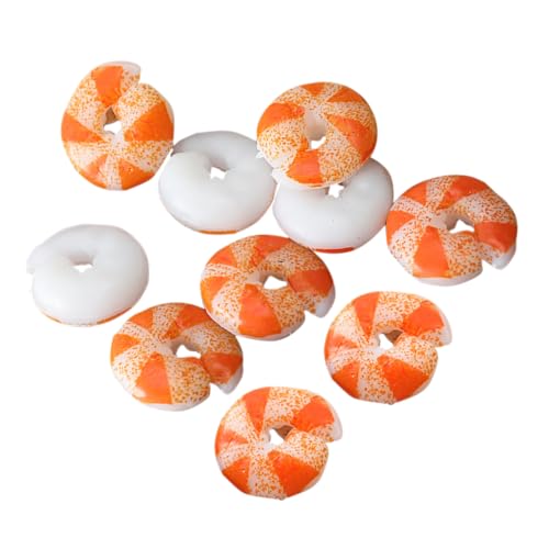 CHICAMPERA 10 Stück Garnelenmodell Winziges Lebensmittelmodell Food-Modell- Mini-hausverzierung Miniatur-meeresfrüchte Mini-hausdekoration Puppenhaus-lebensmittelmodelle Mini-Essen PVC von CHICAMPERA