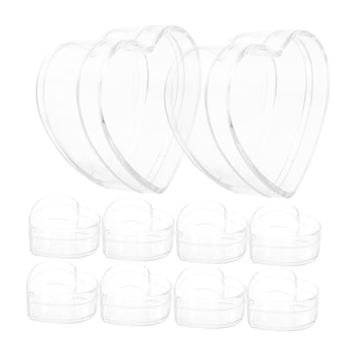 CHICAMPERA 10 Stück Herzförmige Kunststoff-süßigkeitsboxen, Niedliche Transparente Leckerli-behälter, Schmuckschatullen Für Hochzeiten, Geburtstage, Valentinstag, Partygeschenke CHICAMPERA 10 Stück Herzförmige Kunststoff-süßigkeitsboxen, Niedliche Transparente Leckerli-behälter, Schmuckschatullen Für Hochzeiten, Geburtstage, Valentinstag, Partygeschenke von CHICAMPERA