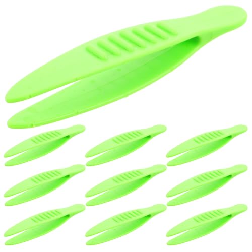 CHICAMPERA 10 Stück Kindergarten Experimentierwerkzeuge Pinzetten Zum Basteln Von Schmuck Pinzetten Zur Fütterung Von Reptilien Pinzetten Für Mini Pinzetten Pinzetten Aus Kunststoff von CHICAMPERA