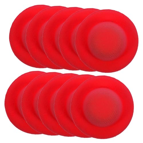 CHICAMPERA 10 Stück Kleines Strohhutspielzeug Kind Puppen Zubehör Winzig Miniatur Filz-Fedoras Dekorationen Minihüte Zum Basteln Mini-Hut Mini-hüte Gemacht Unser Flanell Rot CHICAMPERA 10 Stück Kleines Strohhutspielzeug Kind Puppen Zubehör Winzig Miniatur Filz-Fedoras Dekorationen Minihüte Zum Basteln Mini-Hut Mini-hüte Gemacht Unser Flanell Rot von CHICAMPERA