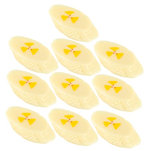 CHICAMPERA 10 Stück Künstliche Bananenscheiben Realistisches Obstmodell für Dekoration und Requisiten PVC Simulation für Heim Restaurant Catering und Kinderunterricht CHICAMPERA 10 Stück Künstliche Bananenscheiben Realistisches Obstmodell für Dekoration und Requisiten PVC Simulation für Heim Restaurant Catering und Kinderunterricht von CHICAMPERA