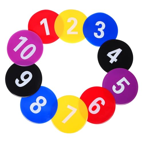 CHICAMPERA 10 Stück Logo-Matte markierungsscheiben sportzubehör bodenmarkierungen Basketballplätze trainingszubehör Stehplätze Football Yard Marker nummerierte Punktmarkierungen TPE CHICAMPERA 10 Stück Logo-Matte markierungsscheiben sportzubehör bodenmarkierungen Basketballplätze trainingszubehör Stehplätze Football Yard Marker nummerierte Punktmarkierungen TPE von CHICAMPERA